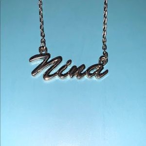 “Nina” name necklace